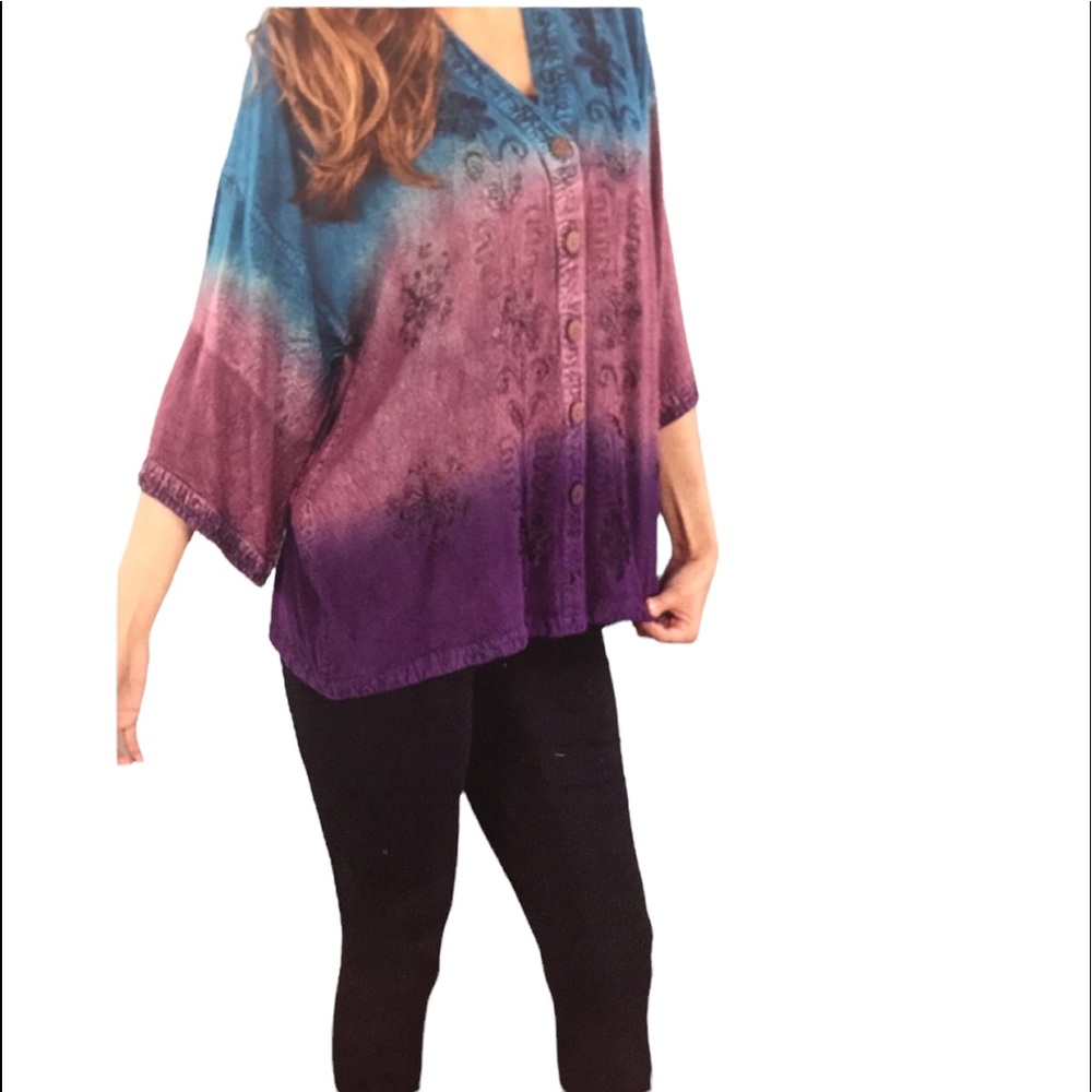 NWT.  S/M blouse/jacket Sacred Threads.  218675.  BL/01